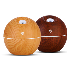 130ml Ultrasonic Humidifier USB Wood Grain Essential Oil Diffuser Household Aroma Diffuser Aromatherapy Mist Maker with LED 2024 - buy cheap