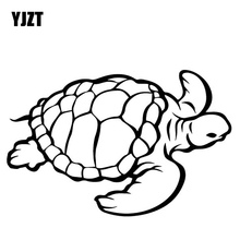 Yjzt adesivo tartaruga de carro 17.3cm * 11.2cm, decoração original corpo de carro, adesivo de vinil, preto/prata embutido 2024 - compre barato