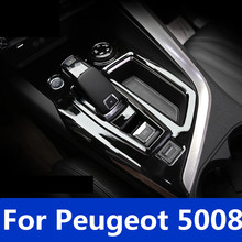 Gear frame Modification Middle Control Gear panel Interior decoration Auto Accessories Strip For Peugeot 5008 2017-2019 2024 - buy cheap