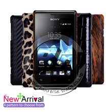 Hot! For Sony Xperia E Dual C1605 C1604 C1505 C1504 Original PC+Leather Luxury Leopard&Crocodile Hard Case Back Cover Skin +Gift 2024 - buy cheap