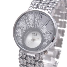 Женские кварцевые наручные часы G & D, часы с браслетом из нержавеющей стали серебристого цвета, 2019 2024 - купить недорого