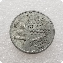 Réplica de moneda 1942 Países Bajos, copia de moneda 1/2, Envío Gratis 2024 - compra barato