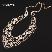 Yfjewe colar com pingente de cristal feminino, colar moderno com fecho de jóias para mulheres n299 2024 - compre barato