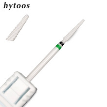 HYTOOS Ceramic Nail Drill Bit 3/32" Rotary Cuticle Clean Burr Bits For Manicure Electric Drill Accessory Nail Beauty Tools-L358T 2024 - buy cheap