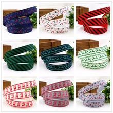 1591975, 10yard 16mm Christmas series, printed grosgrain ribbon, DIY craft materials, Christmas style. 2024 - buy cheap