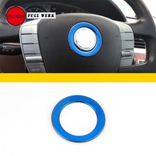 SS Car Styling Steering Wheel Center Emblem Decoration Circle Ring Sticker Cover for VW Phaeton Interior Mouldings Accessories 2024 - buy cheap