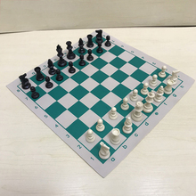 Gequipamento profissional em couro pu e xadrez, jogo educativo para crianças, 1 peça, 42cm x 42cm 2024 - compre barato