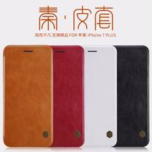 Nillkin Qin Series For Apple iPhone 7 Plus Phone Case Hight Quality Genuine Flip Leather Case for iPhone 7 7Plus 2024 - buy cheap