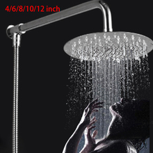 Round Stainless Steel Showerhead Rainfall Shower Head Rain Shower Chrome high pressure chuveiro bath faucet ducha 2024 - buy cheap