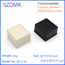 10 pcs, 80*75*45mm high quality abs plastic enclosure szomk small junction box plastic box for electronics project switch box 2024 - buy cheap