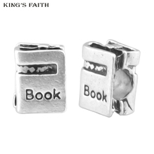 2 Pieces New Arrival Silver Color Book Bead Fit Pandora Charms Bead Bracelets diy Fashion Jewelry Making SPB141 2024 - buy cheap