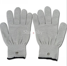 Free shipping 1pair silver conductive fiber TENS/EMS massage gloves electrotherapy/facial conductive gloves for TENS/EMS machine 2024 - buy cheap