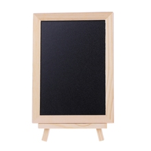 Desktop Message Double Sided Blackboard Wood Tabletop Chalkboard  Message Board Memo Writing Boards Children Kids Toy 2024 - buy cheap