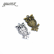 YuenZ 7pcs Metal Antique Silver color Owl Charms Earrings Bracelet Necklace Jewelry Making DIY Accessories 30*16mm D157 2024 - buy cheap