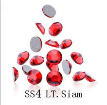 SS4 1.5-1.6mm LT.Siam Red 1440pcs/bag Non HotFix FlatBack Rhinestones,Glass Glitter Glue-on Loose DIY Nail Art Crystals Stones 2024 - buy cheap