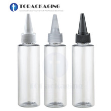 50 pcs/Lot PET Needle Top Lid Bottle Cosmetic Plastic Containers 100ML Transparent Dropper Empty Refillable Bottle Perm Vials 2024 - buy cheap