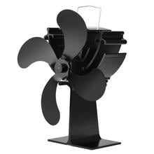 Ventilador eficiente de 4 aspas para uso en la cocina, sistema de ventilado para quemador de leña o chimenea, silencioso, de gran tamaño, alimentado por calor 2024 - compra barato