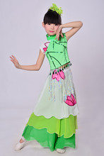 Elegant Ancient Traditional  Chinese Yangko Dance Costume / Folk Dance Costume / Fan Dance Costumes for Girls 2024 - buy cheap