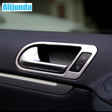 For 2010-2014 VW Volkswagen tiguan interior door handle cover trim sticker decoration stainless steel auto accessories 4pcs/set 2024 - buy cheap
