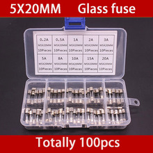 100Pcs 5x20mm Fast Quick Blow Glass Tube Fuse Assorted Kit Fast Blow Glass Fuses 1A 2A 3A 5A 6A 8A 10A 12A 15A 20A/250V 5*20 mm 2024 - buy cheap