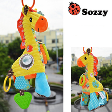 1pcs Sozzy Multifunctional Baby Toys Rattles Mobiles Soft Cotton Infant Giraffe Stroller Car Bed Rattles Hanging  Plush Toys 2024 - buy cheap