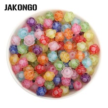 JAKONGO-Cuentas sueltas de plástico para hacer pulseras, accesorios artesanales de joyería, 12mm, 40 unids/lote 2024 - compra barato
