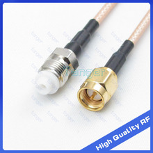 FME female jack to SMA male plug RF straight connector with 20cm 8" RG316 RG-316 RF Coaxial Pigtail High Quality Low Loss cable 2024 - buy cheap