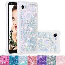 Bling Cover for Google Pixel 3a XL Cute Glitter Liquid Case for Google Pixel 3 XL Dynamic Quicksand Soft Silicone Bumper Cases 2024 - buy cheap