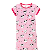 New Arrival Summer Baby Girls 3D Panda Printing Milk Silk Fabric Nightgown Children Night Dress Kids Sleepwear Vestiti Bambina 2024 - buy cheap