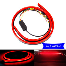 Red Flowing Flash Additional Brake Light 90/100cm LED Light Car Third Brake Light With Driving Turn Signal Warning Stop Lamp 12V 2024 - buy cheap