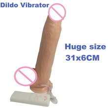 HOWOSEX 12 Inch Giant Dildo Vibrator Super Big Dildos Huge Realistic Artificial Rubber Penis Vibrador adult Sex Toys for Woman 2024 - buy cheap