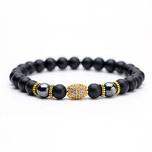 Couples Distance Natural Stone Lava Stone Beaded Strand Bracelets for Men Women Wrap Bracelets&Bangles Jewelry Accessories 2024 - buy cheap