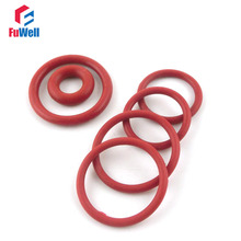 100pcs 2.4mm Thickness O-ring Seal Gasket Red Silicon 27/28/29/30/31/32/33/34/35/36mm OD Rubber O Ring Washers Grommets 2024 - buy cheap