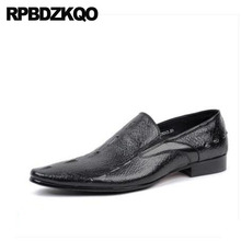 Alligator Italy Crocodile Dress European Italian Wedding Men Pointed Toe Party Custom Handmade Shoes British Style Pointy Black 2024 - buy cheap