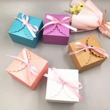 20pcs Paper Jewelry Packaging Gift Boxes Colorful Paper Wedding Party Favors Candy Box With Free Ribbon,Gifts Packaging Boxes 2024 - buy cheap