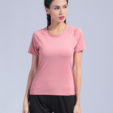 Women's Pink Seamless Shorts Sleeve Yoga Shirts Running Fitness Top Women Workout Gym Top Shirts Mesh Sportswear 2024 - buy cheap
