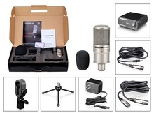TAKSTAR профессиональный конденсаторный микрофон для записи, конденсаторный микрофон с кабелем питания и подставкой, бесплатная доставка 2024 - купить недорого