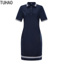 Женское платье для активного отдыха TUHAO, Повседневное платье-рубашка большого размера плюс 6XL 5XL 4XL, весна-лето 2019 2024 - купить недорого