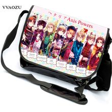Axis Powers Hetalia School Bags Anime APH Canvas Messenger Bag Satchels Students Bookbag Free Shipping 2024 - buy cheap