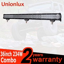 36 inch 234W high power waterproof IP67 spot flood combo beam LED light bar for ATV UTV Jeep 4X4 led work light bar 2024 - buy cheap