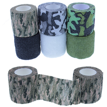 2 pcs/Lot outdoor hunting camera camouflage hide tape Rifle shoot Hunting Stealth Self adhesive elastic Tool tape woven B3014HY 2024 - buy cheap