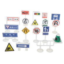 Block Street Traffic Signs Kid Children's Educational Toy for Traffic Knowledge Learning Car & Train Scenery Playset Gift 2024 - buy cheap