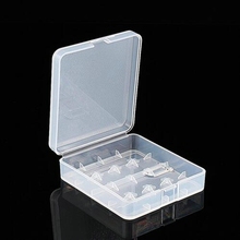 Plastic Transparent White 4 x 18650 Battery Case Holder Storage Box Battery Storage Boxes 2024 - buy cheap