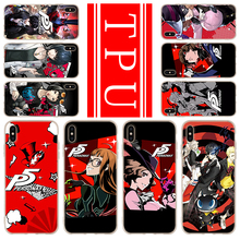 Funda de TPU suave para iPhone 13, 12 Mini, 11 Pro, XS, Max, XR, X, 8, 7, 6 Plus, SE, 2020 S, Persona 5, p5 2024 - compra barato