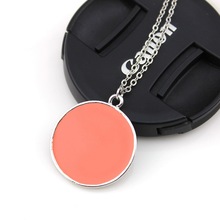 ZWPON-collar con colgante de disco redondo de esmalte colorido minimalista para mujer, joyería femenina, venta al por mayor 2024 - compra barato