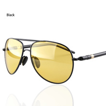 Ночное видение солнечные очки поляризованные мужчины женщины солнцезащитные очки металл желтый вождения очки клюшка очки для вилочная часть клюшка 2024 - купить недорого