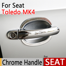 For SEAT Toledo 4 MK4 2012-2016 Luxurious Chrome Exterior Door Handle Covers Accessories Stickers Car Styling 2013 2014 2015 2024 - buy cheap