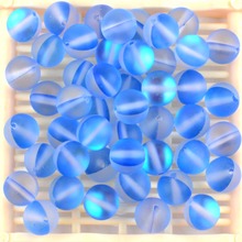 Wholesale Dull Polished MoonStone Blue Austrian Crystal Beads For Needlework Jewelry Natural Round Loose Beads Diy Bracelet 2024 - buy cheap