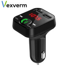 Vexverm Auto Wireless Bluetooth FM Transmitter Car Kit Handsfree FM Transmitter LCD MP3 Player USB Charger 2024 - buy cheap