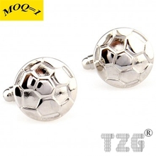 Siver Football Soccer Cufflink Cuff Link 1 Pair Free Shipping Promotion 2024 - buy cheap